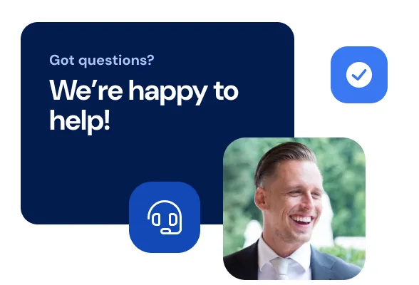 Bas support employee ready to help you