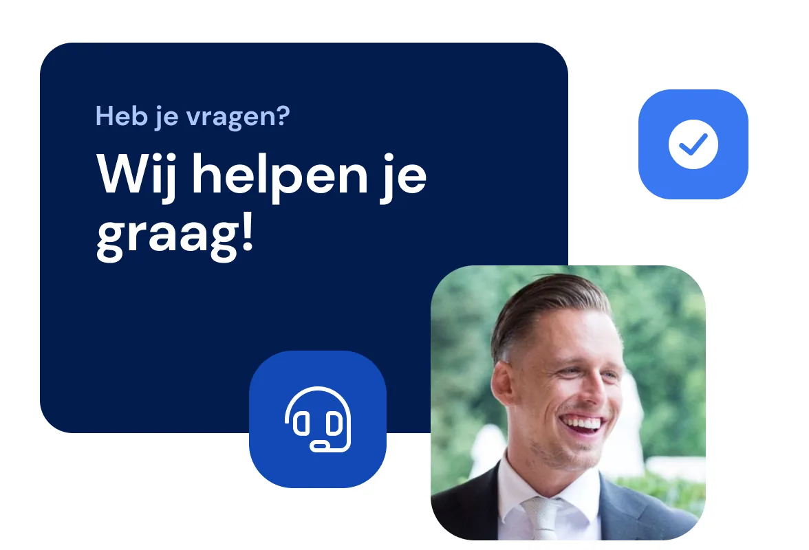 Supportmedewerker van Bas die klaarstaat om te helpen