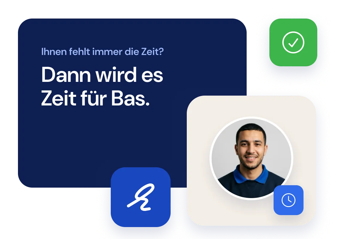 Ihnen fehlt immer die Zeit? Dann wird es Zeit für Bas. Mit einem Umzugshelfer aus dem Team