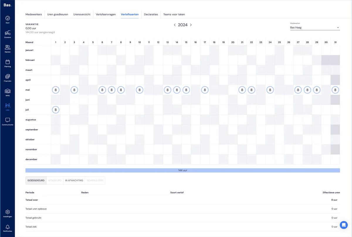 Processing leave requests - by the back office: screenshot 7