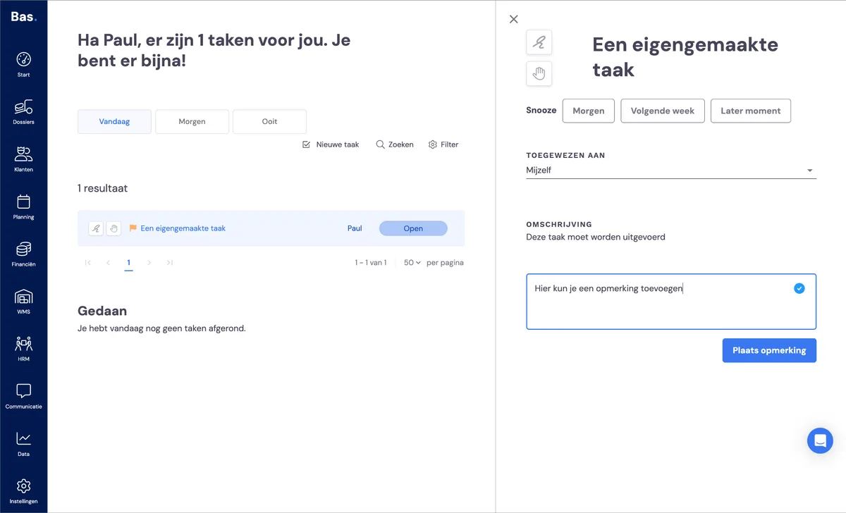De startpagina: schermafbeelding 2