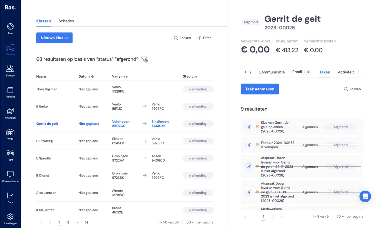 De startpagina: schermafbeelding 3