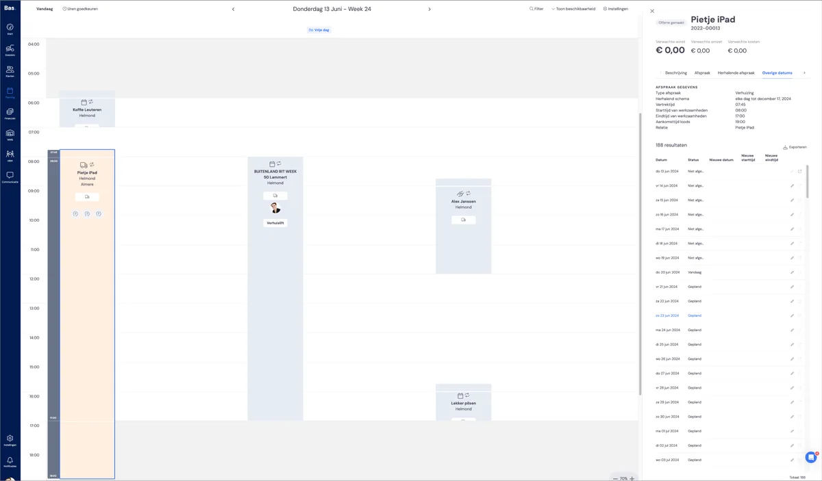 Recurring appointments: screenshot 8