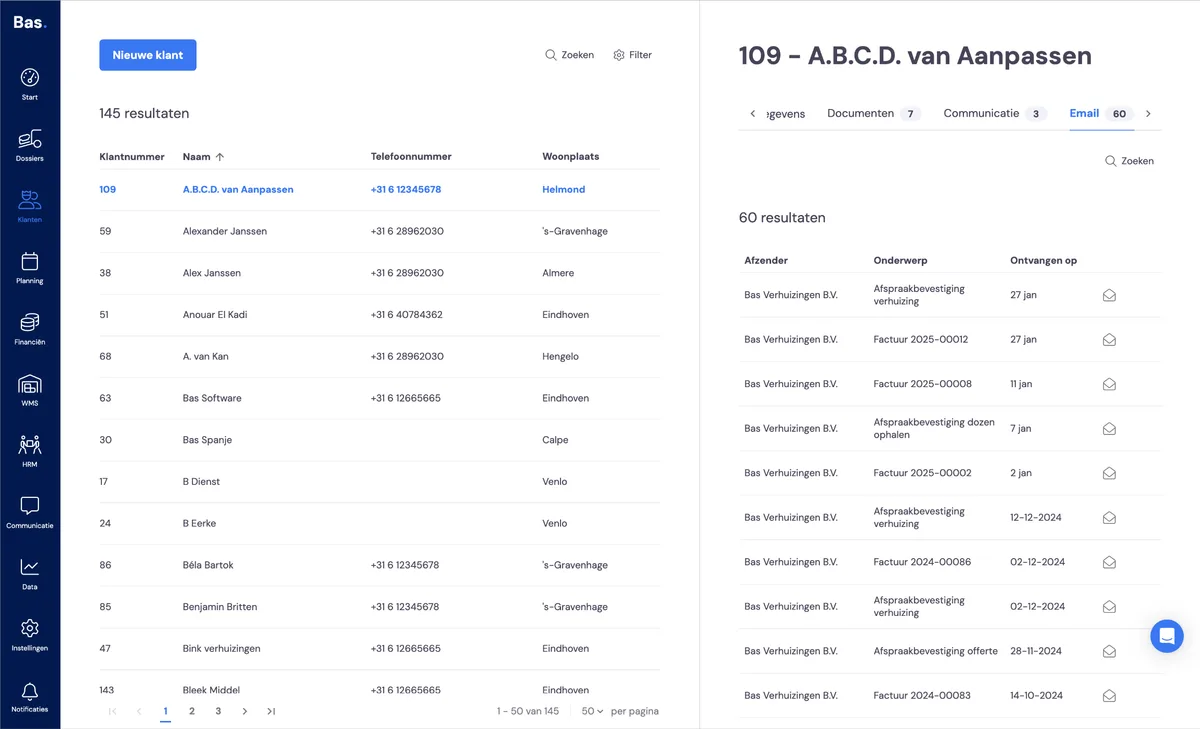 Customer information: screenshot 2