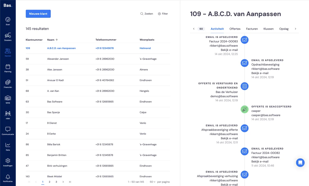 Customer information: screenshot 3