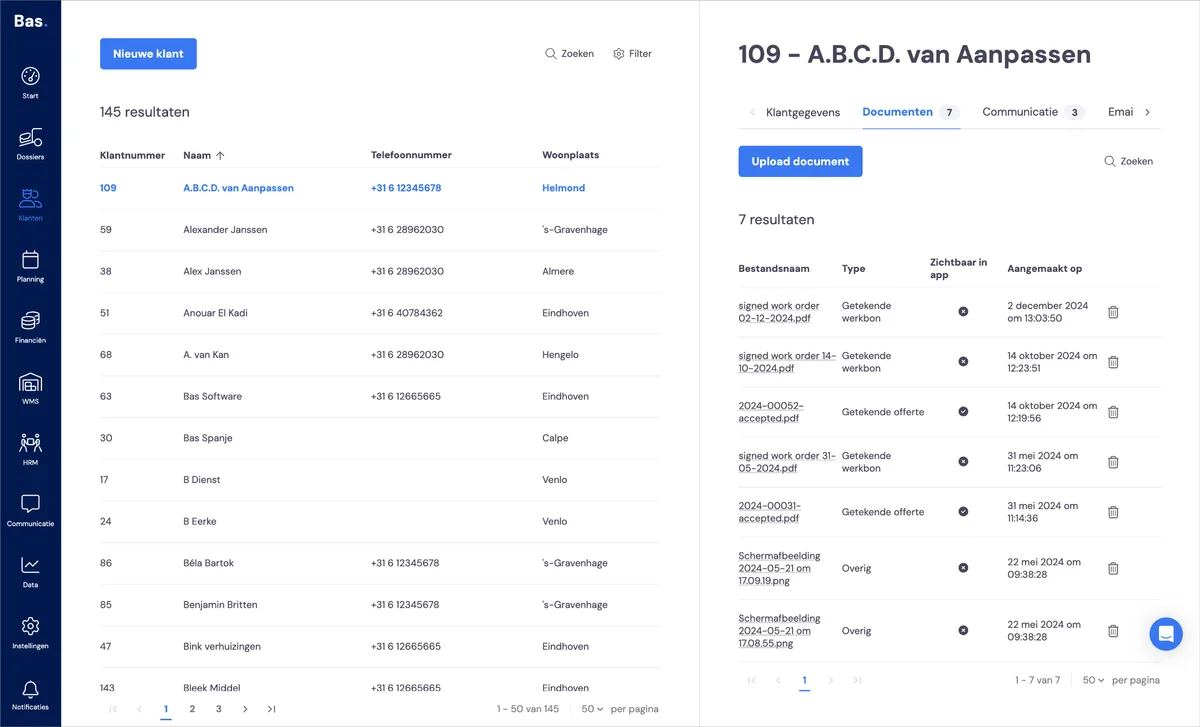 Customer information: screenshot 9