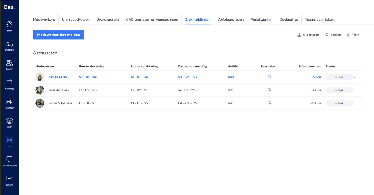Reporting sick, surveys and much more - update April 2025: screenshot 1