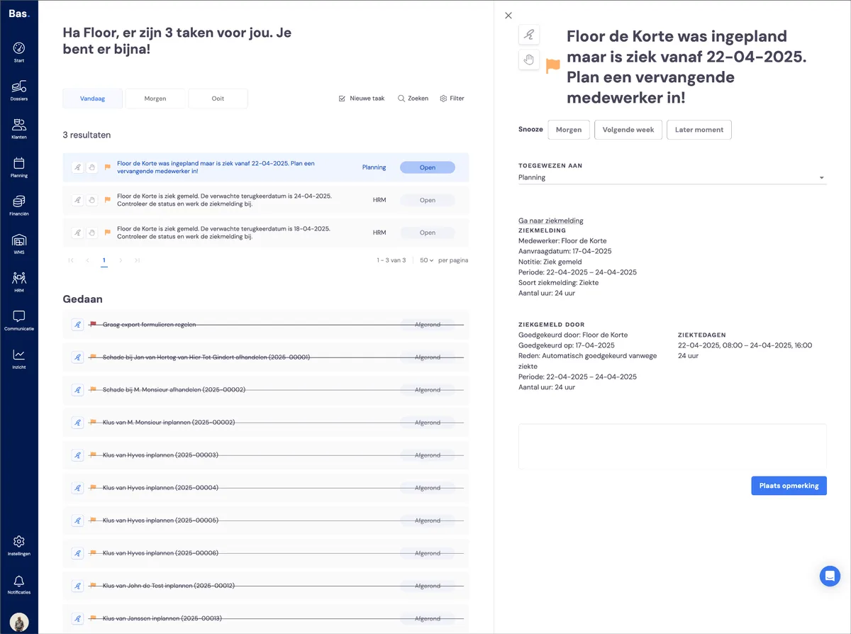 Maladie et planning: capture d'écran 6