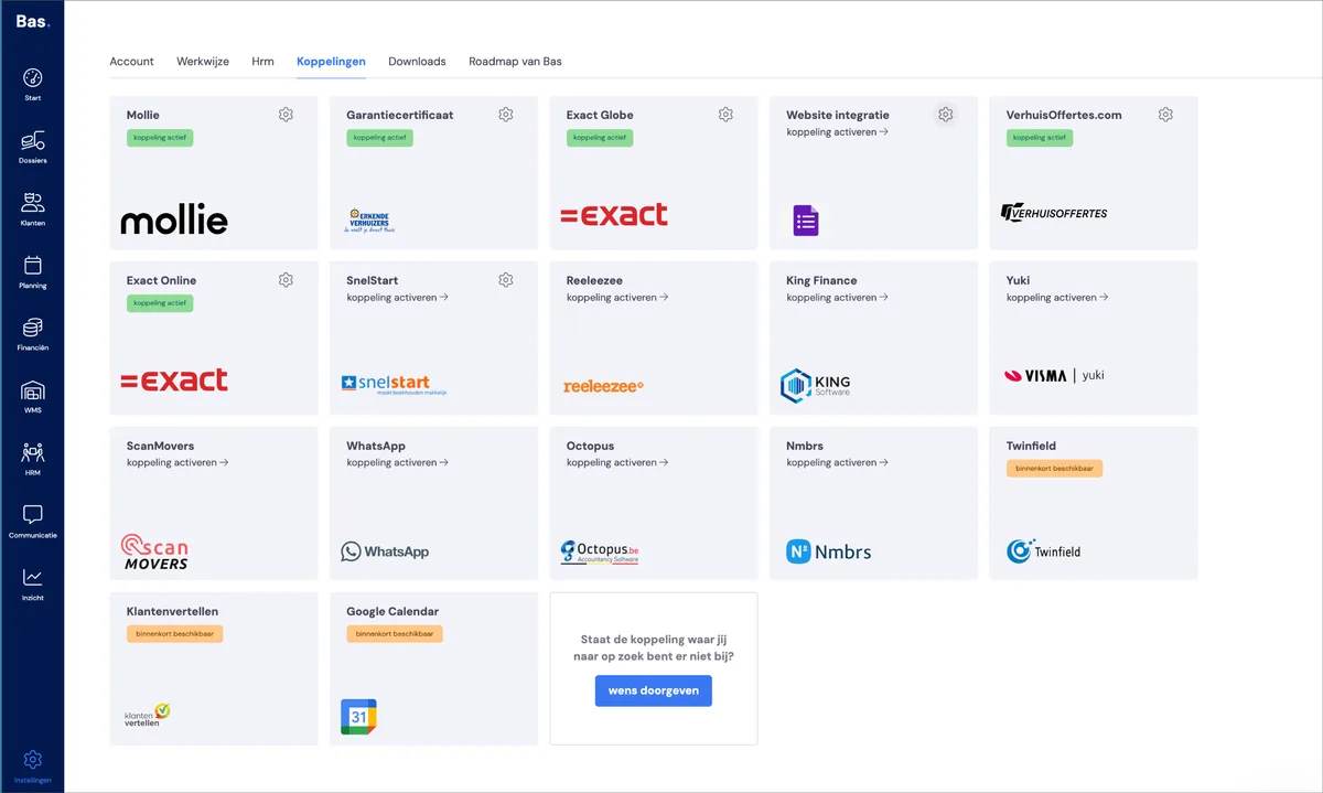 Website mit Zapier verbinden: Screenshot 1