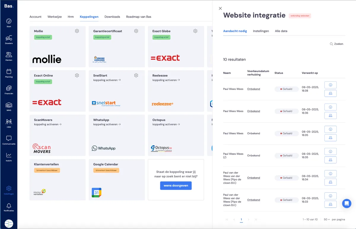 Website mit Zapier verbinden: Screenshot 19