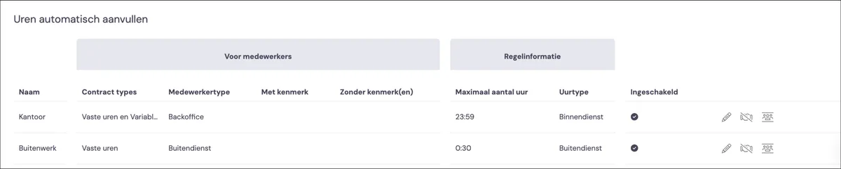 Settings for how the new hours registration works: screenshot 4