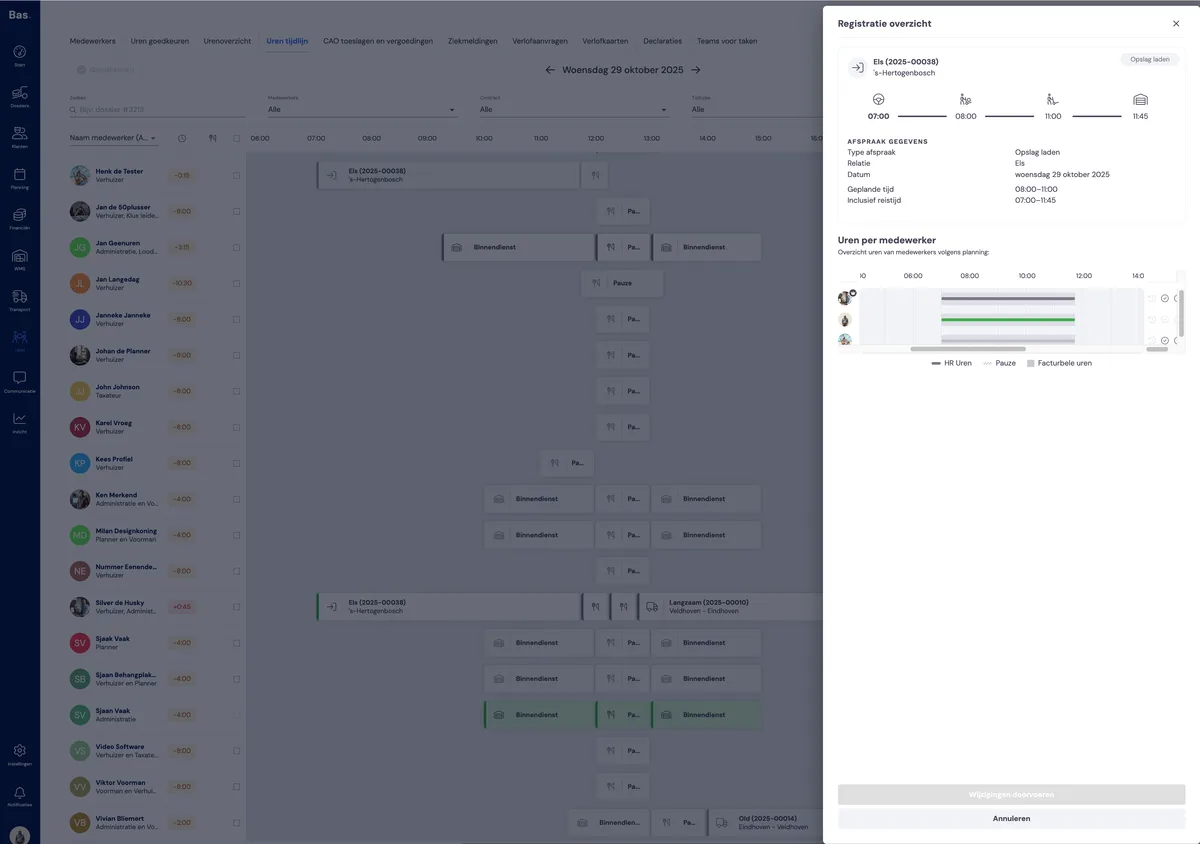 The new hours registration - processing hours: screenshot 5