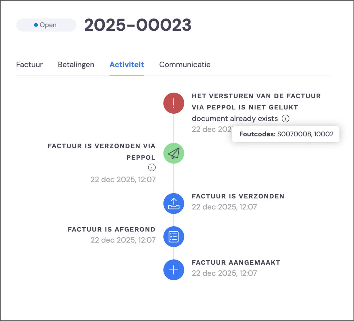 Peppol: Screenshot 7