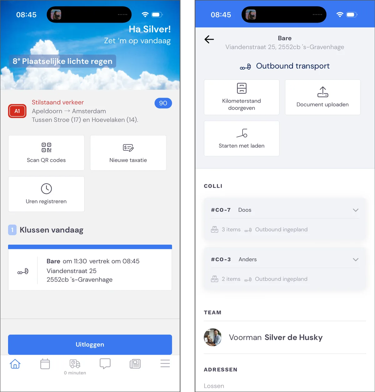 Transport and the driver: screenshot 2