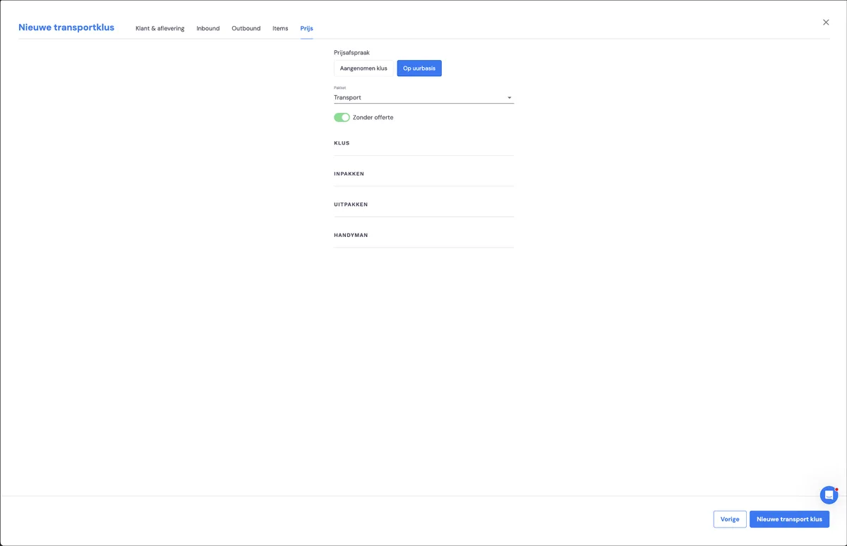 Backoffice : créer vous-même des missions de transport: capture d'écran 6