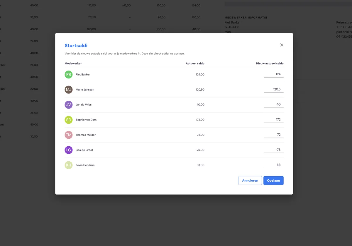 Urlaubssalden (Beta): Screenshot 2