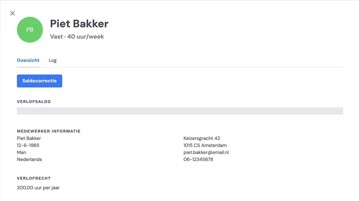 Urlaubssalden (Beta): Screenshot 3