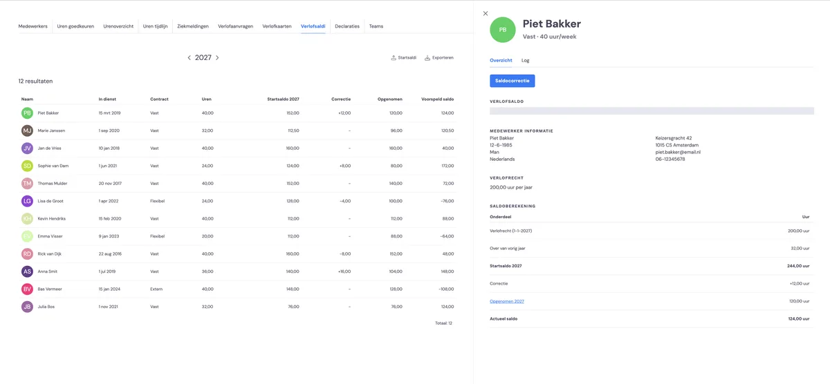Urlaubssalden (Beta): Screenshot 4