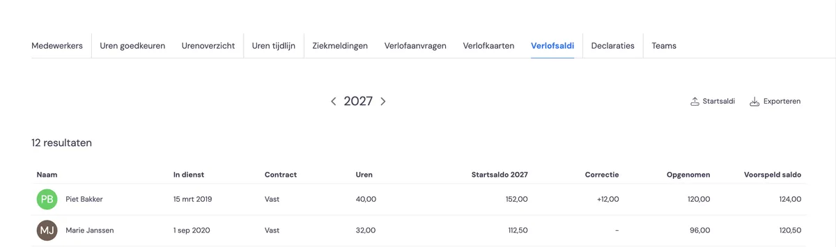 Urlaubssalden (Beta): Screenshot 6