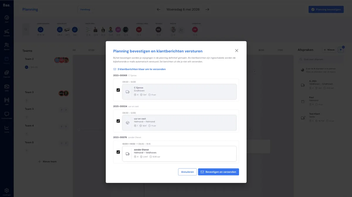 Publier la journée et envoyer les e-mails: capture d'écran 3