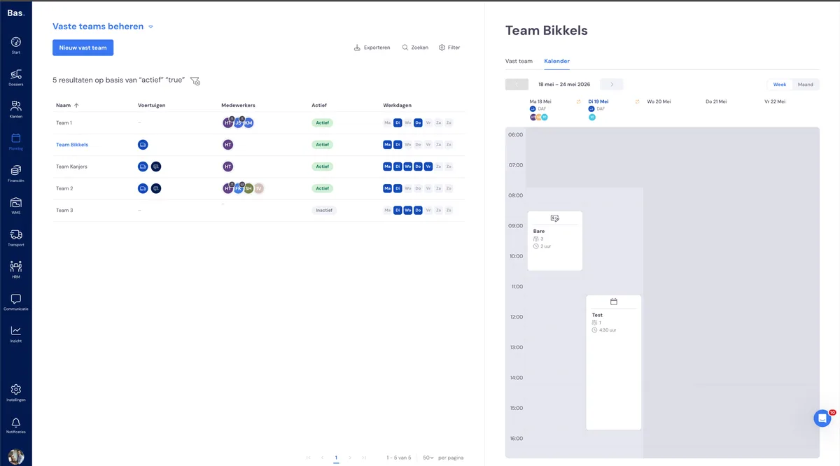 Feste Teams: Screenshot 3