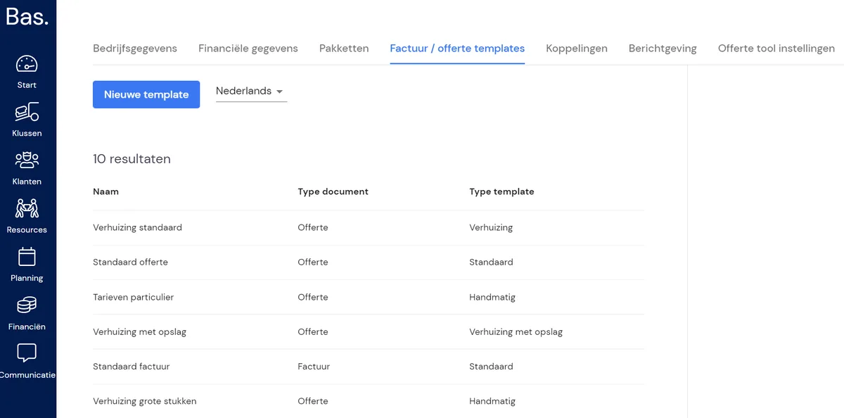 Créer ou modifier des modèles de devis et de facture: capture d'écran 1