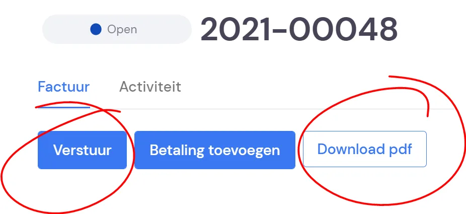 Creating an invoice: screenshot 5