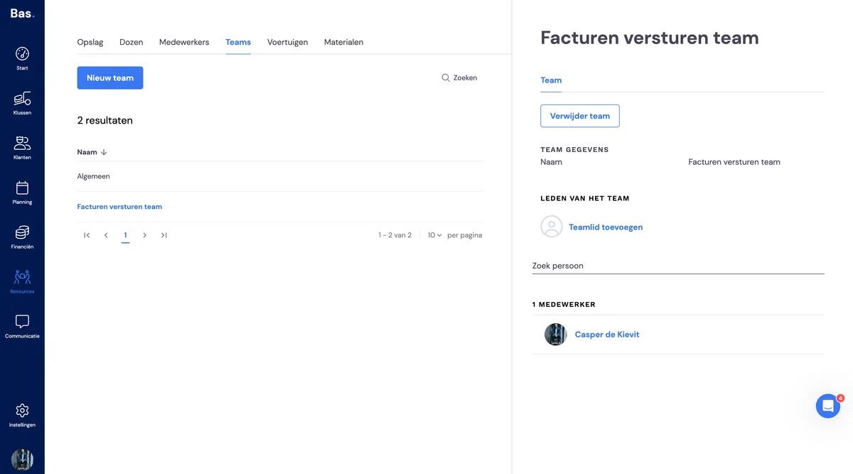 Taken op de startpagina instellen: schermafbeelding 4