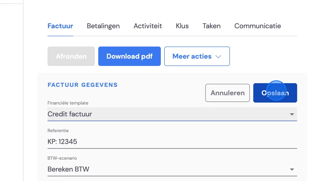 Screenshot of: Process the invoice now like any other.