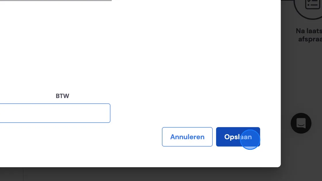 Screenshot of: Click on