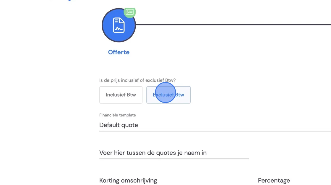 Screenshot of: Here you can create an overview with rate agreements for a customer. At the bottom you can write down the prices. Note that these lines won't appear on the invoice.