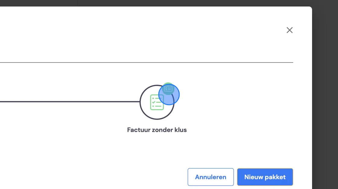 Screenshot of: Now set up the invoice.