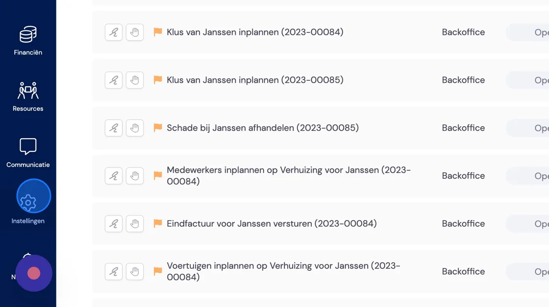 Screenshot of: Creating a business package works largely the same as for a private move, but with a number of different options. It's often the case that rate agreements are made. We'll discuss this option here. For a one-off business job you can simply follow the process of a private move, only perhaps adjusting