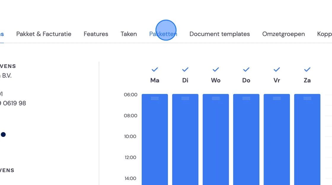Screenshot of: Click