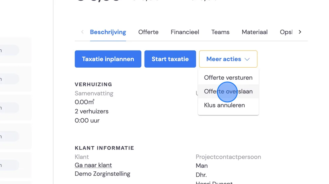 Screenshot of: Click