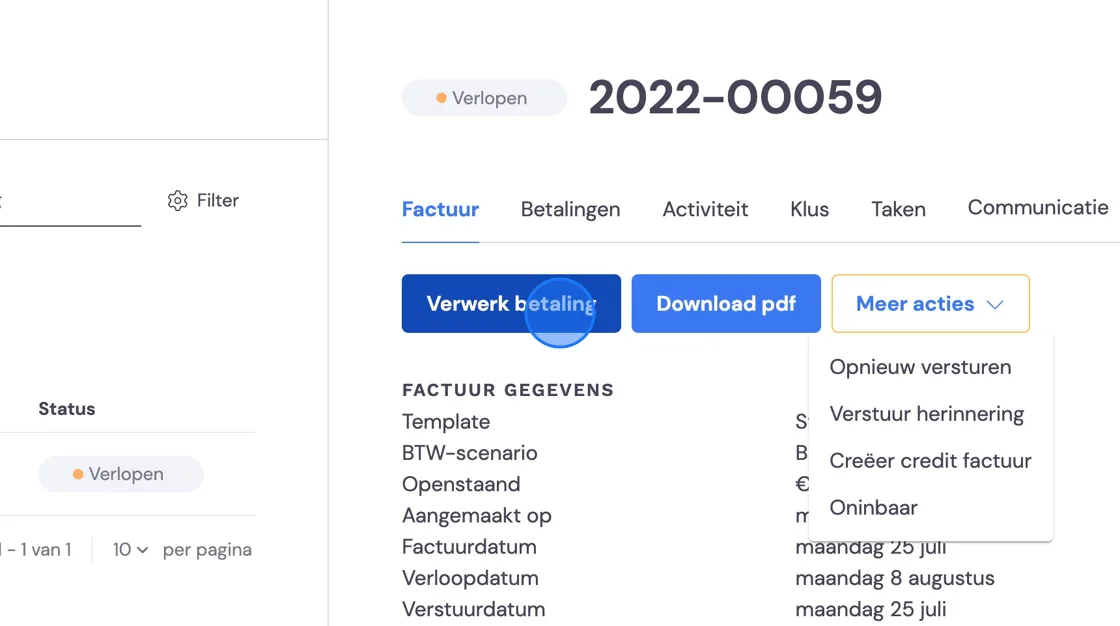Screenshot of: Click
