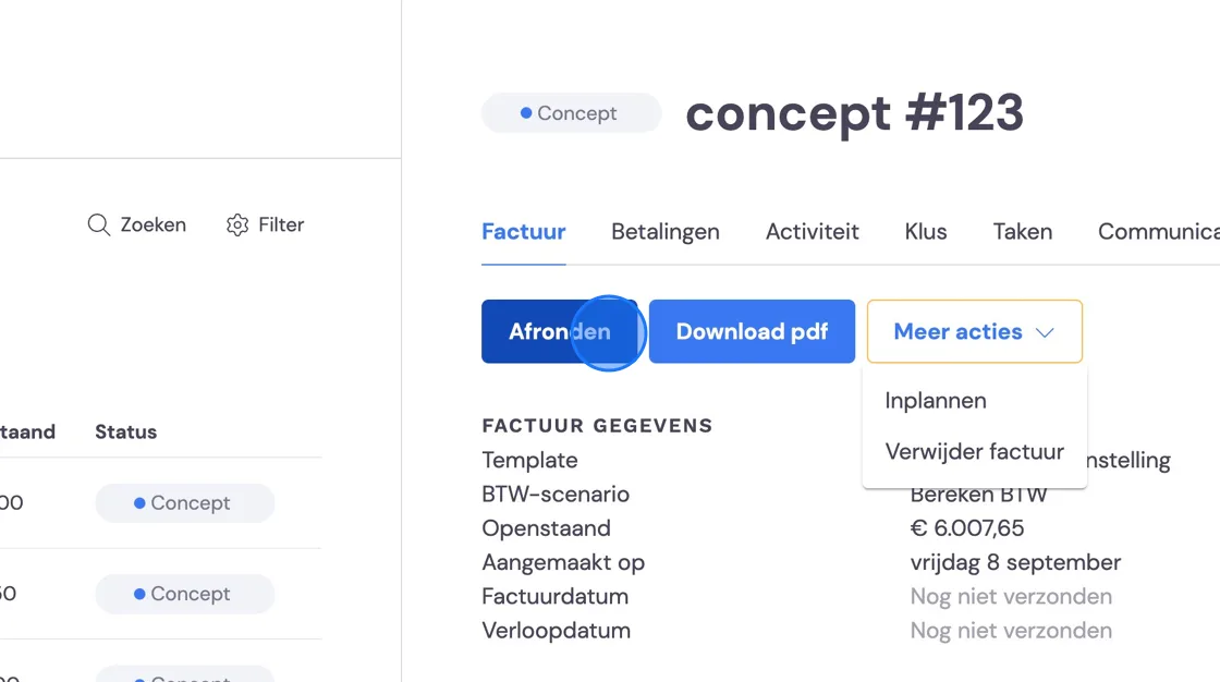 Screenshot of: Click 