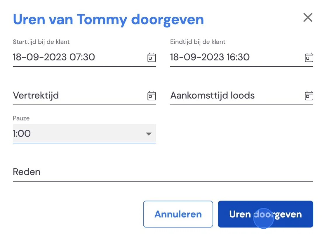 Screenshot of: Click 