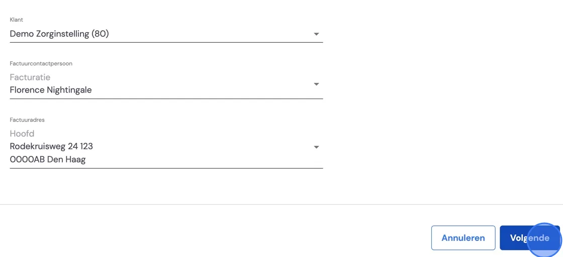 Screenshot of: Click 