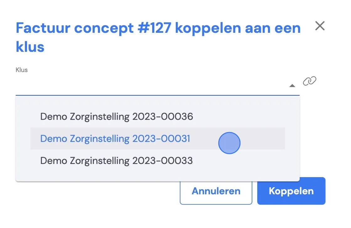 Screenshot of: Click 