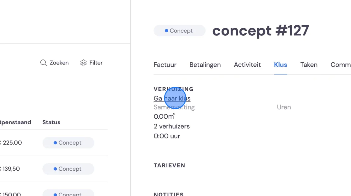 Screenshot of: Click 