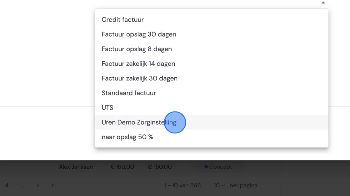 Screenshot of: Click 