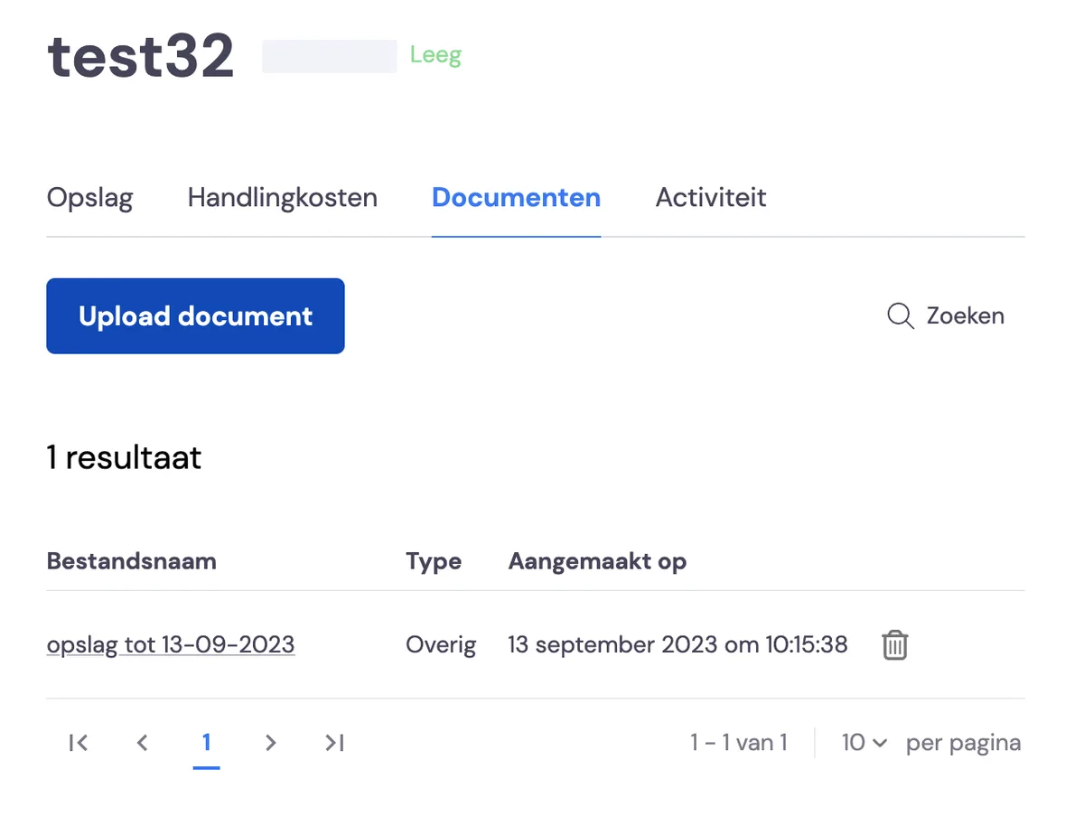 Unloading and clearing storage - retaining storage history: screenshot 5