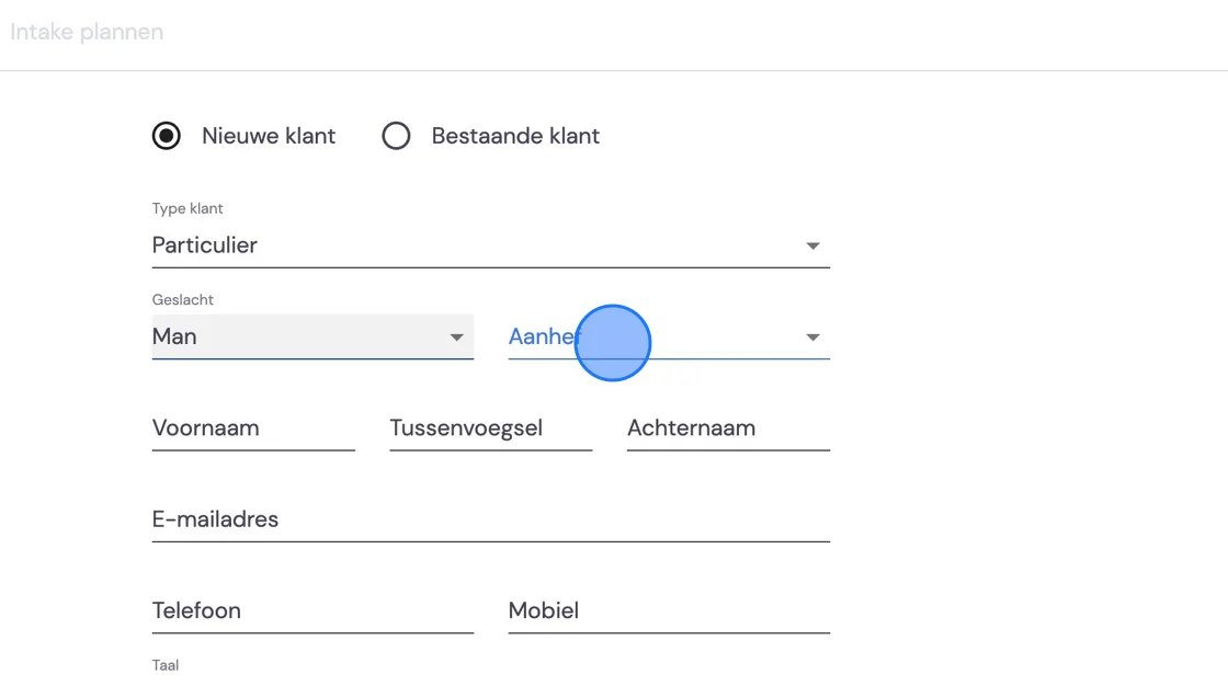 Screenshot of: Click here.