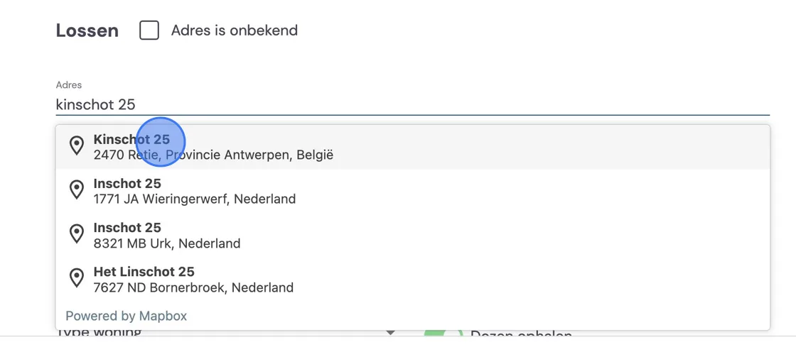 Screenshot of: Click