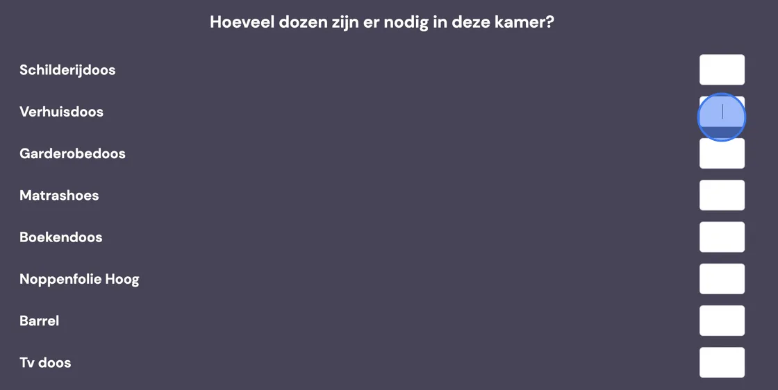 Screenshot of: Click this text field.