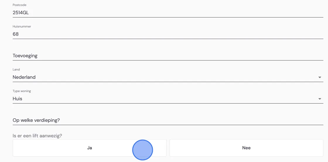 Screenshot of: Click 