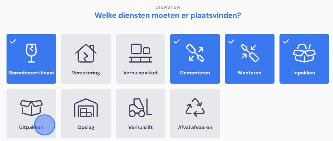 Screenshot of: Click here.