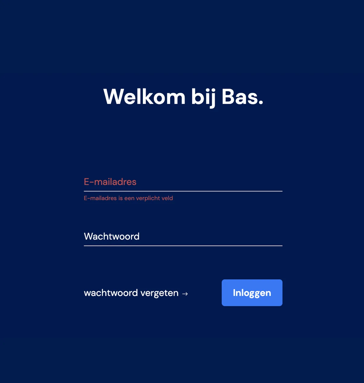 (First-time) login not working: screenshot 3