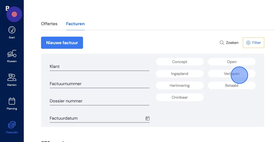 Screenshot of: Click